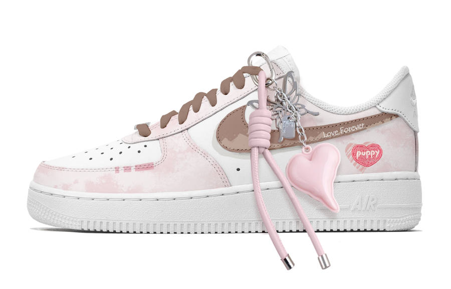 Nike Nike Air Force 1 Eternal Vow Love Words Leather Slip Resistant Abrasion Resistant Low top Skateboard Shoes Women's
