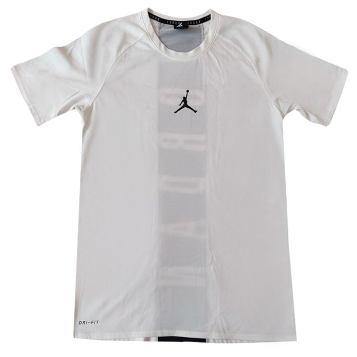 Jordan Jordan Dri FIT T Shirts Men's White Crew Neck Moderate