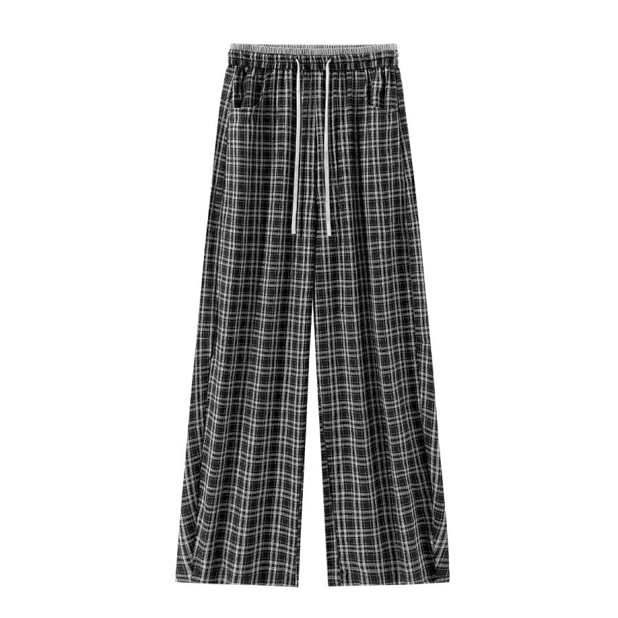 Tonlion Casual Pants Women's Moderate Wide Leg Pants