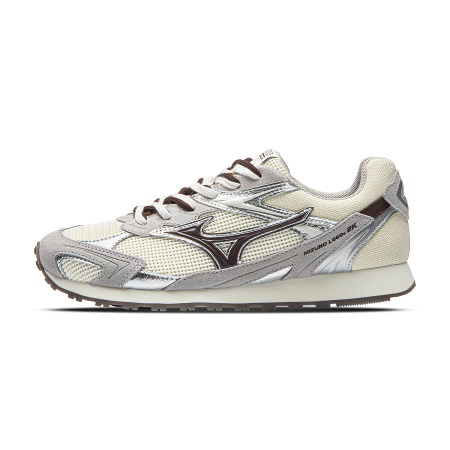 Mizuno LG 60S Low top Casual Shoes Women's Gray Silver