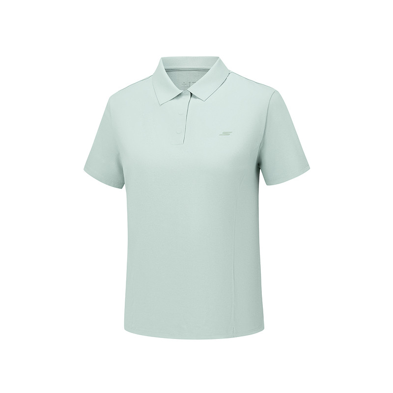 Skechers Polo Shirts Women's Ice Green/002S Polo Collar Moderate