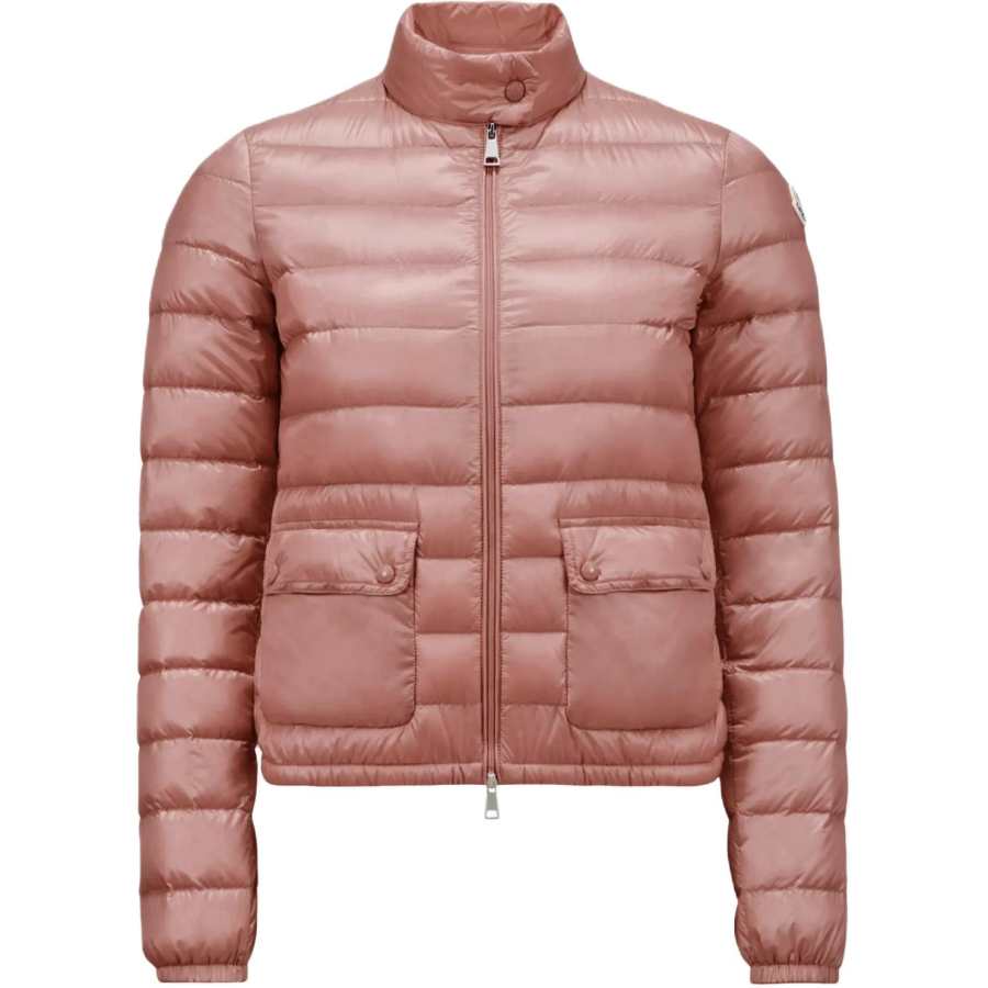 Moncler Lans Rib Bone Down Jacket Women's Dark Pink
