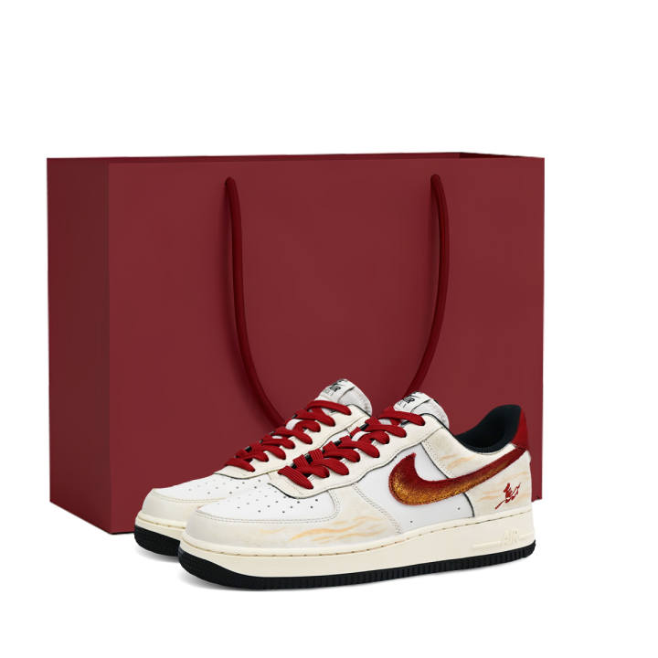 Nike Nike Air Force 1 Low Next Nature Flax 'Dui' Shopping Bag, Fashion Versatile, Subtle Texture