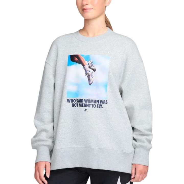 Nike Nike Sweatshirts Women's Gray Crew Neck Moderate