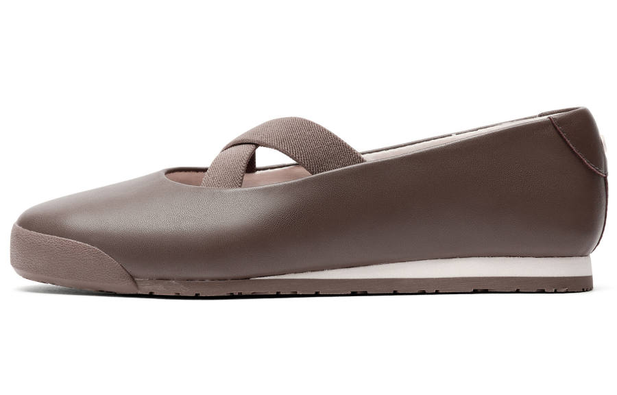 Clarks Craft Deer J Sheepskin Slip on Mary Jane Shoes Women's Brown