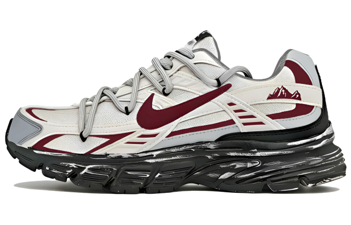 Nike Nike Initiator Cushioning Breathable Low top Athletic Shoes Unisex Black White Gray