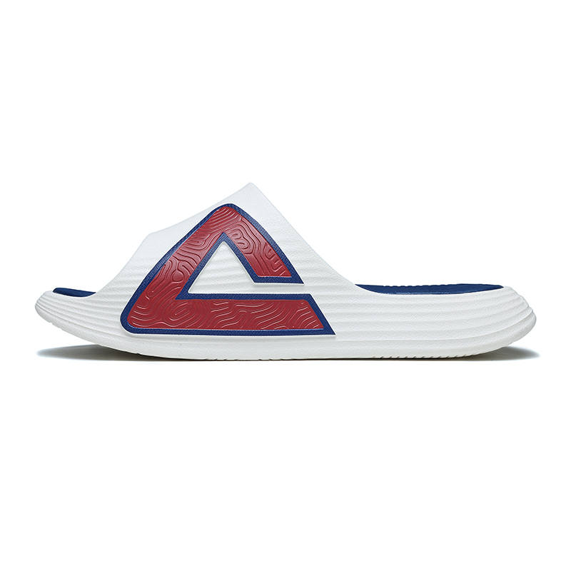 PEAK Taichi 7.0 EVA Slide Slippers Unisex White Dark Blue Red