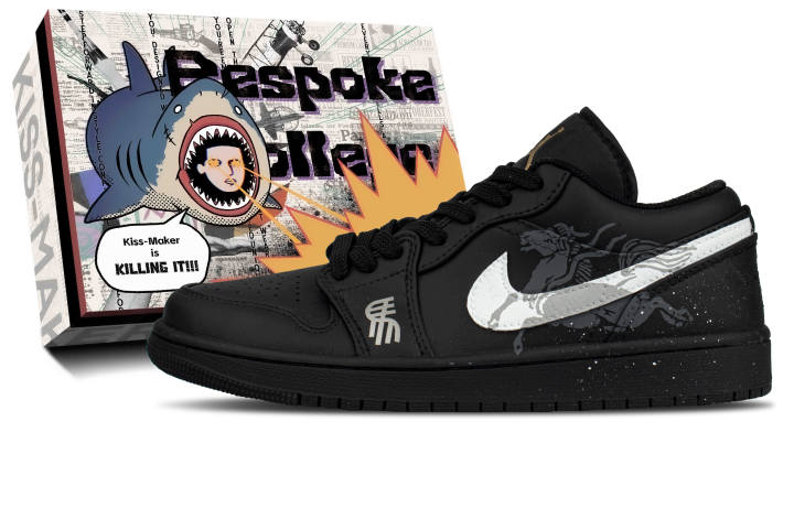 Jordan Jordan Air Jordan 1 Cow Leather Abrasion Resistant Low top Skateboard Shoes Men's Black