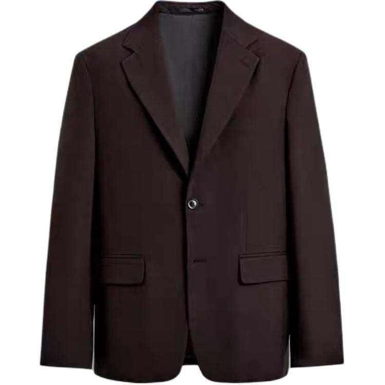 ZARA Business Suits Men's Brown Lapel Moderate Business Suit