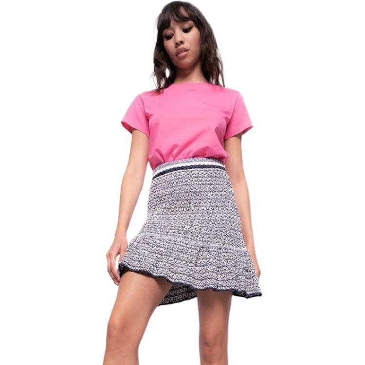 PINKO Casual Short Skirts Women's Black White