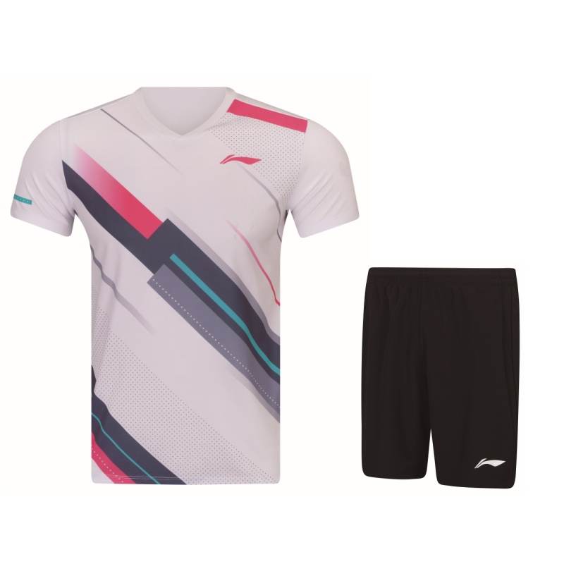 Li-Ning Li Ning Badminton Collection Badminton Jersey Set Unisex White