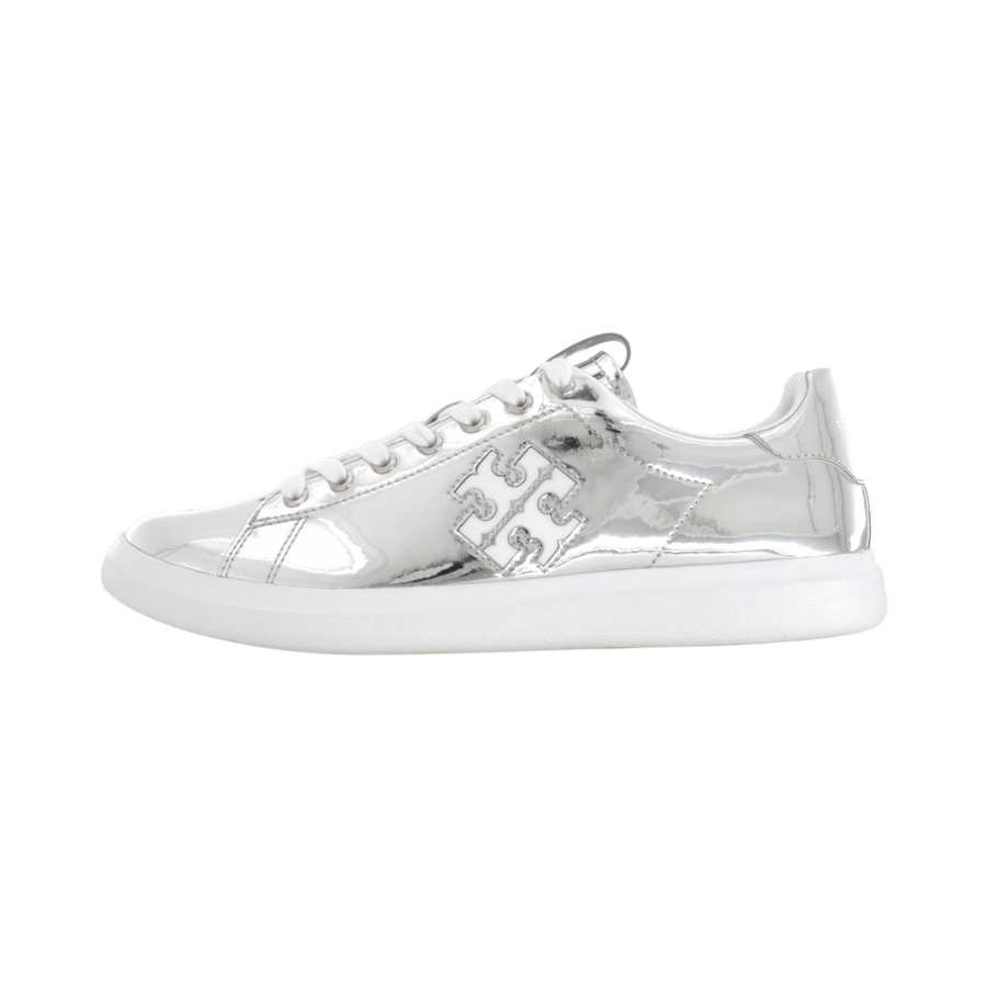 TORY BURCH Howell Court Low top Skateboard Shoes Women's Silver