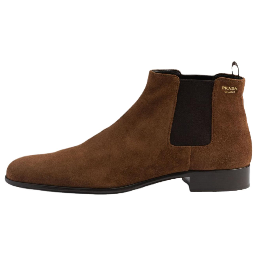 PRADA PRADA 10cm Chelsea Boots 2.5cm Women's Cocoa Brown
