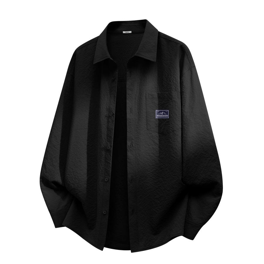 MINISO Shirts Unisex Lapel Moderate Shirt