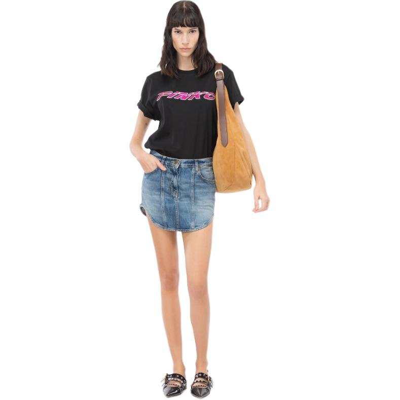 Pinko logo-embellished cotton T-shirt