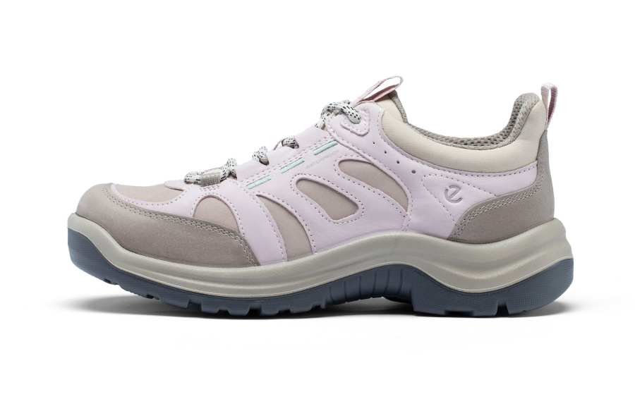 Ecco SS26 Trail Running Collection Cow Leather Low top Casual Shoes Women's Gray 822383