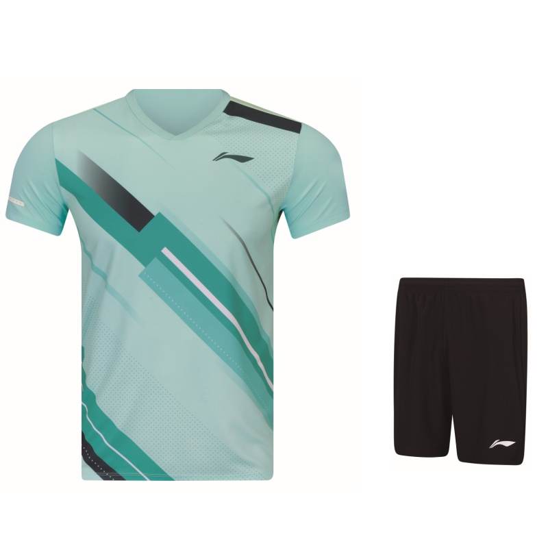 Li-Ning Li Ning Badminton Collection Badminton Jersey Set Unisex Floating Aqua Green