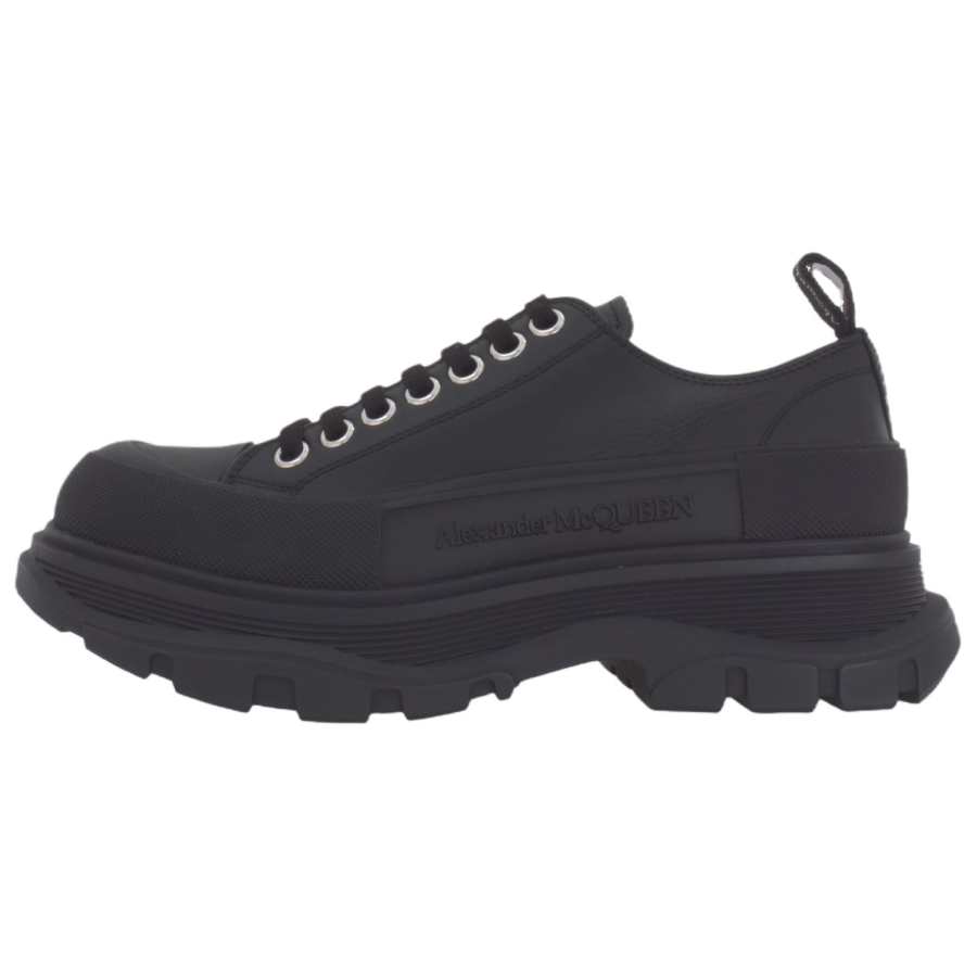 Alexander McQueen Tread Slick Canvas Sneakers 'All Black'
