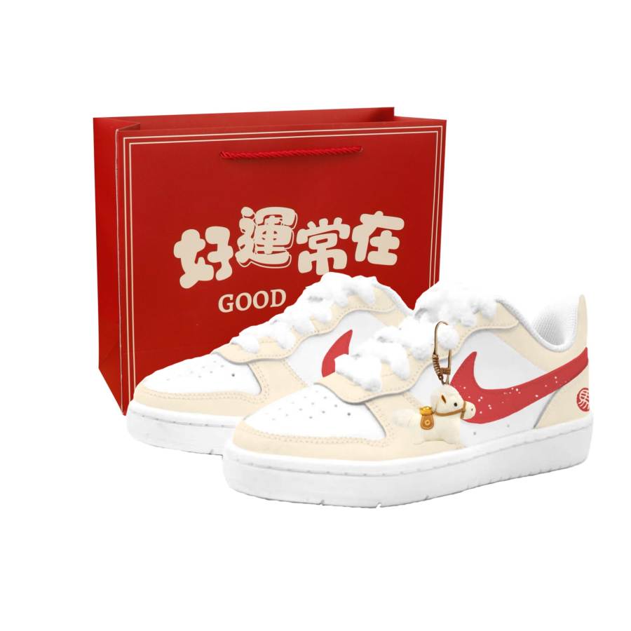 Nike Nike Court Borough 2 Plain Star Path, Kung Fu Rabbit Leather Cushioning Abrasion Resistant Slip Resistant