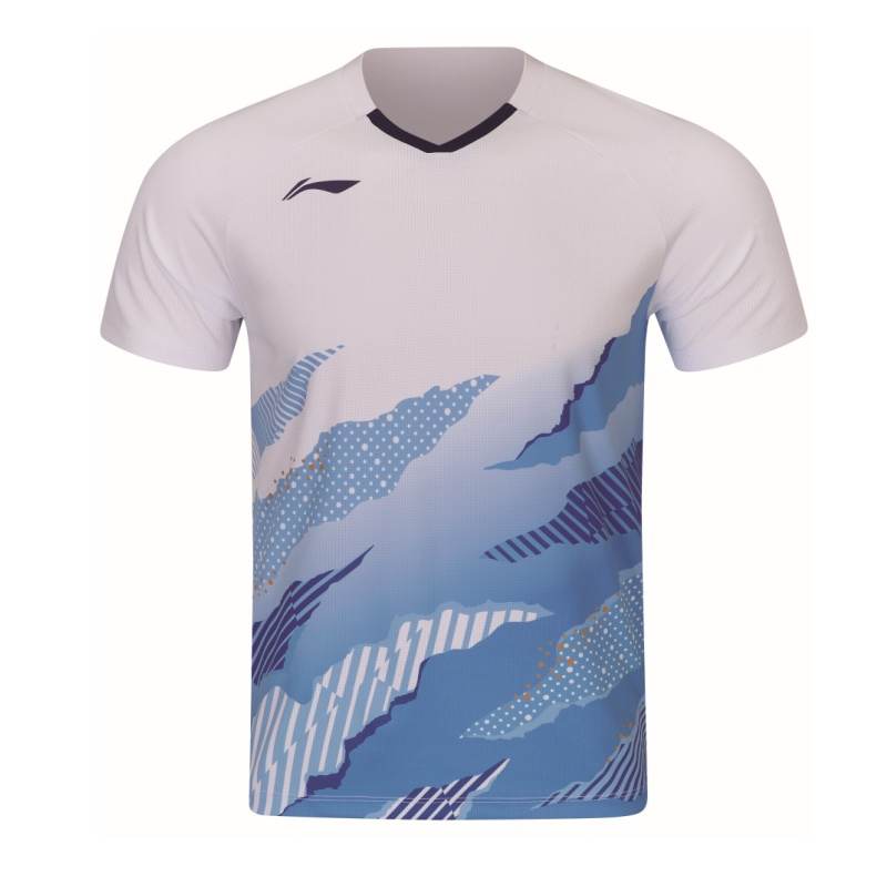 Li-Ning Li Ning Badminton Competition Collection Badminton Jersey Unisex White