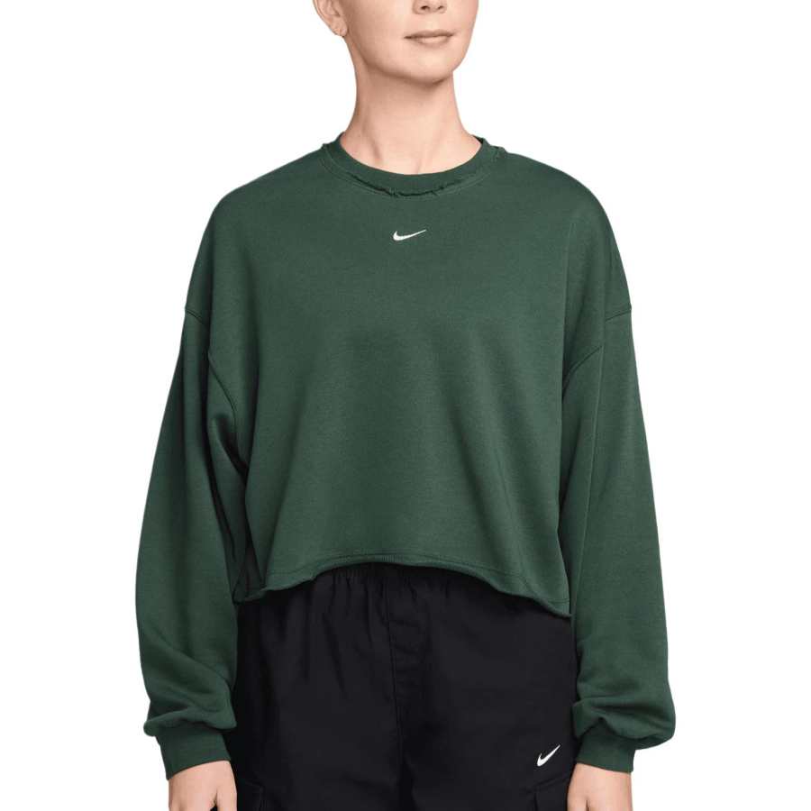 Nike Nike Sweatshirts Women's Green Crew Neck Moderate
