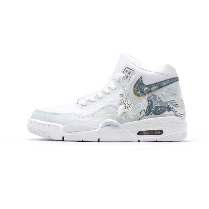 Nike Nike Flight Legacy White Horse Galloping Through The Cracks, Horse Year Limited CNY Abrasion Resistant Coverage Mid top