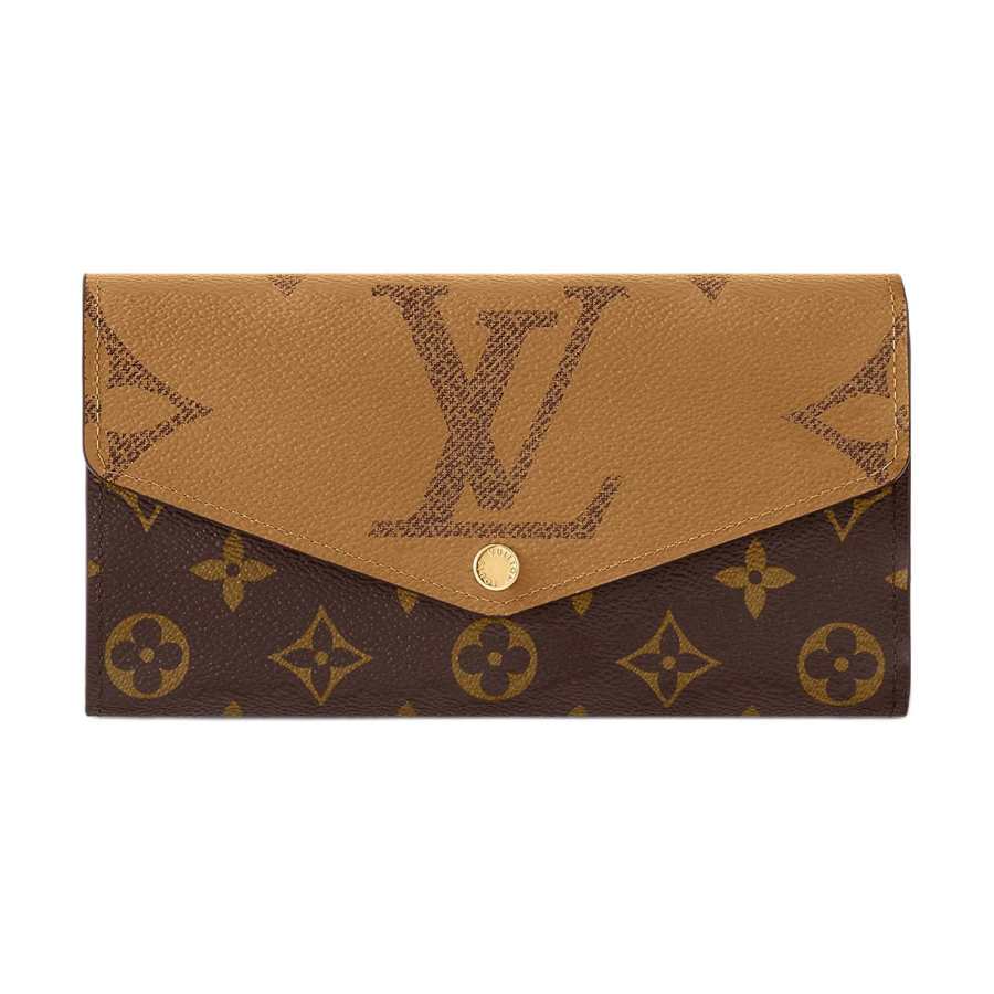 LOUIS VUITTON LOUIS VUITTON Sarah Wallet Monogram Reverse Brown