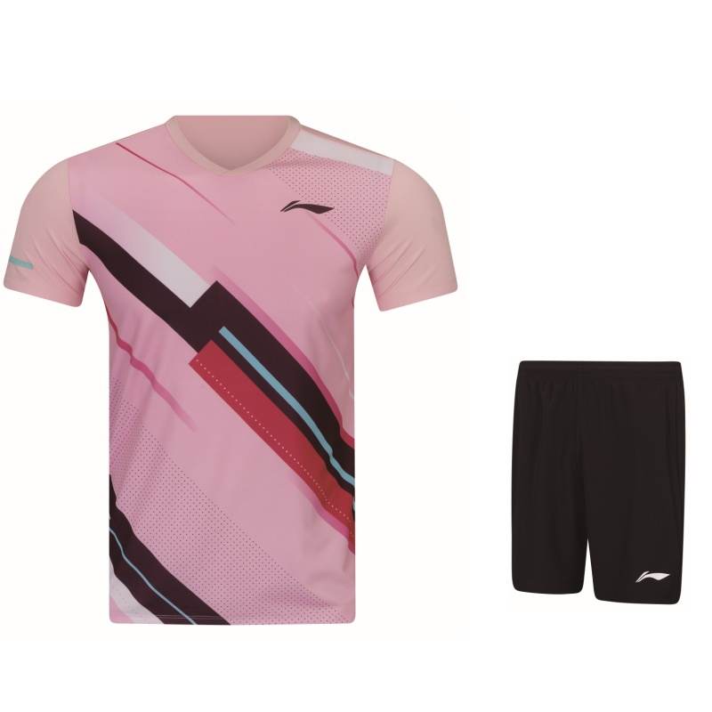 Li-Ning Li Ning Badminton Collection Badminton Jersey Set Unisex Ying Pink