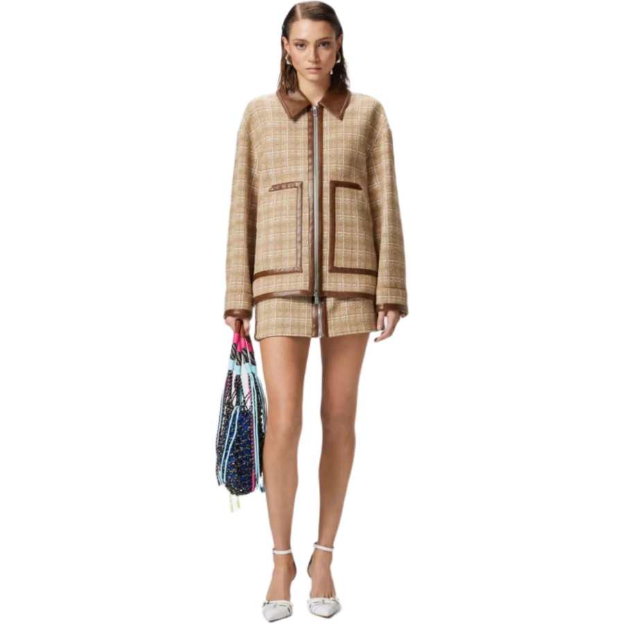 PINKO PINKO Checked Mini Skirt