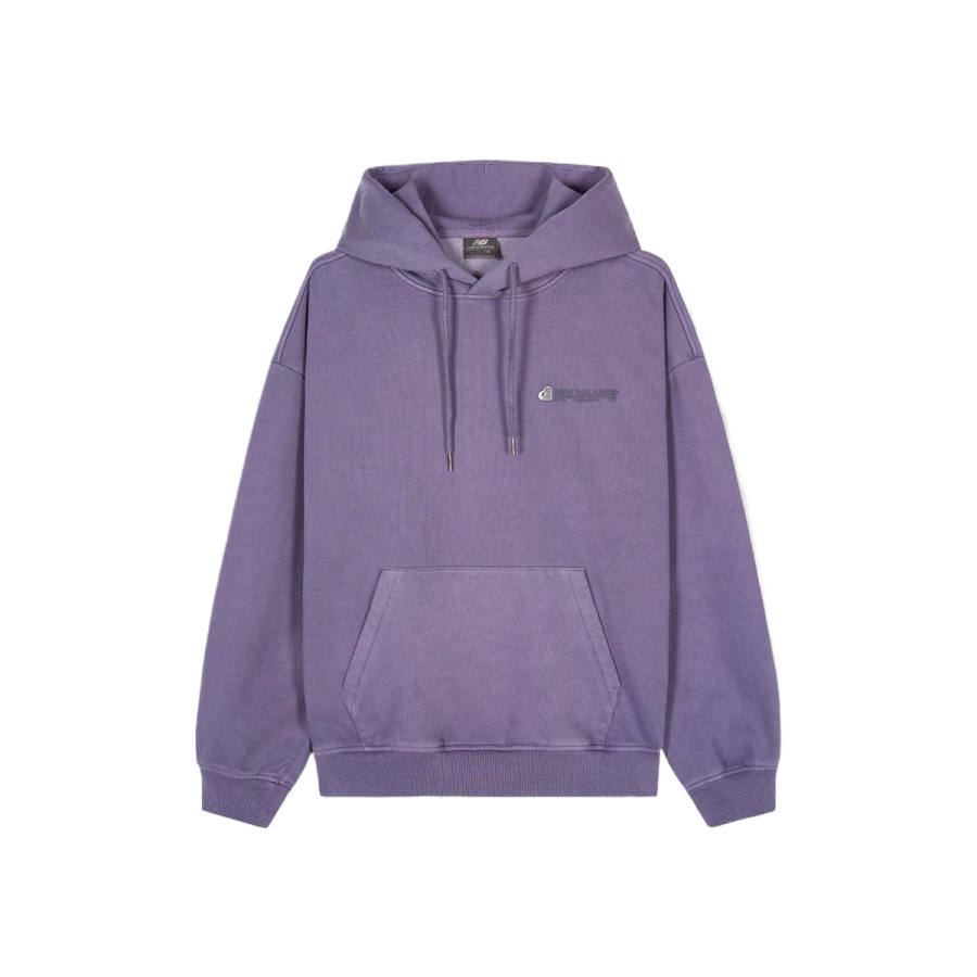 New Balance New Balance Sweatshirts Unisex Dark Purple Hooded Moderate Regular