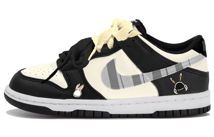 Nike Nike Dunk Low top Skateboard Shoes Black Teenagers