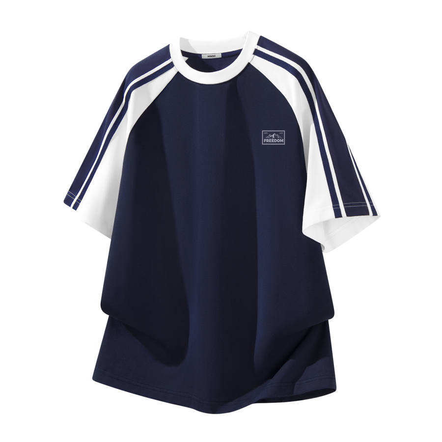 MINISO T Shirts Unisex Crew Neck Moderate Straight Fit