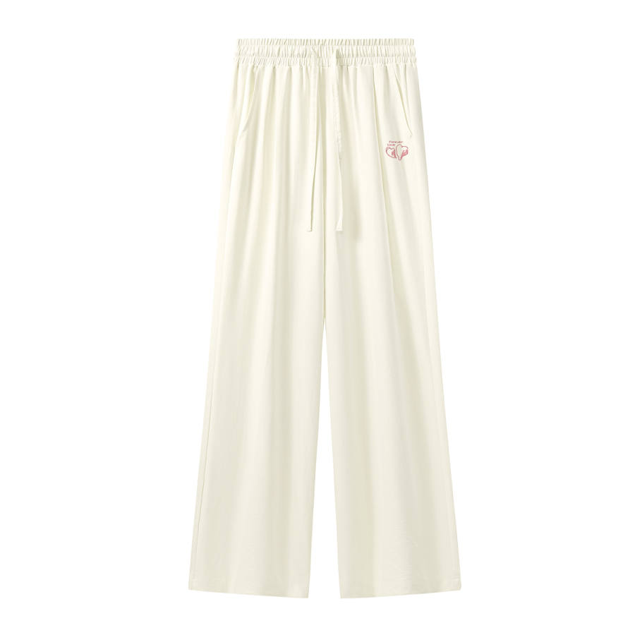 Tonlion Casual Pants Women's Moderate Wide Leg Pants