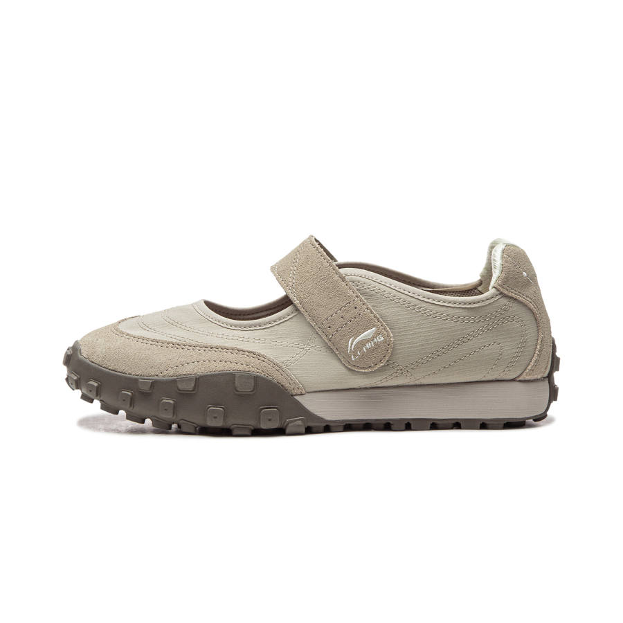 Li-Ning Li Ning Film Mary Slip Resistant, Abrasion Resistant, Lightweight Low top Casual Shoes Women's Dusty Gray
