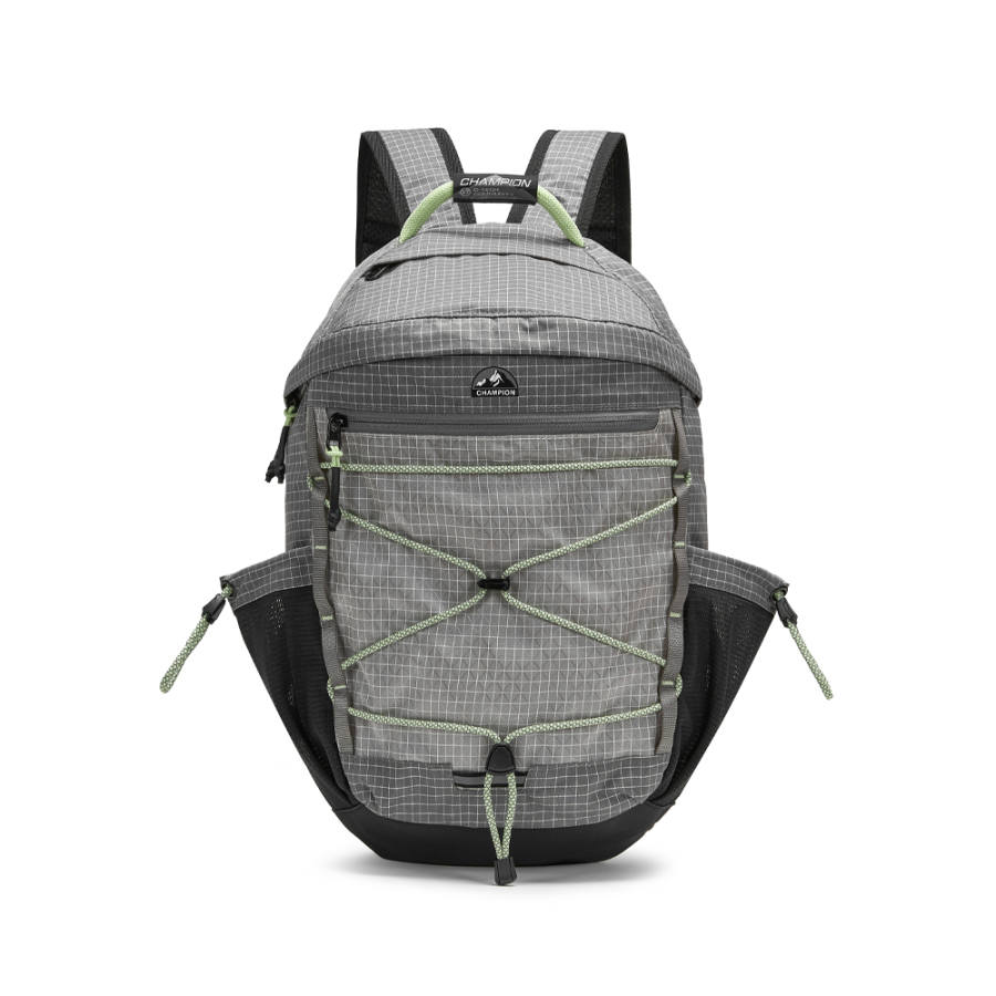 Champion Fabric Backpack Regular Unisex Wolf Gray/Gray Tone Grape Purple/Champion Black