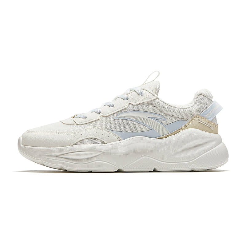 Anta Unruly Series Abrasion Resistant Cushioning Low top Casual Shoes Women's White Gray Yellow
