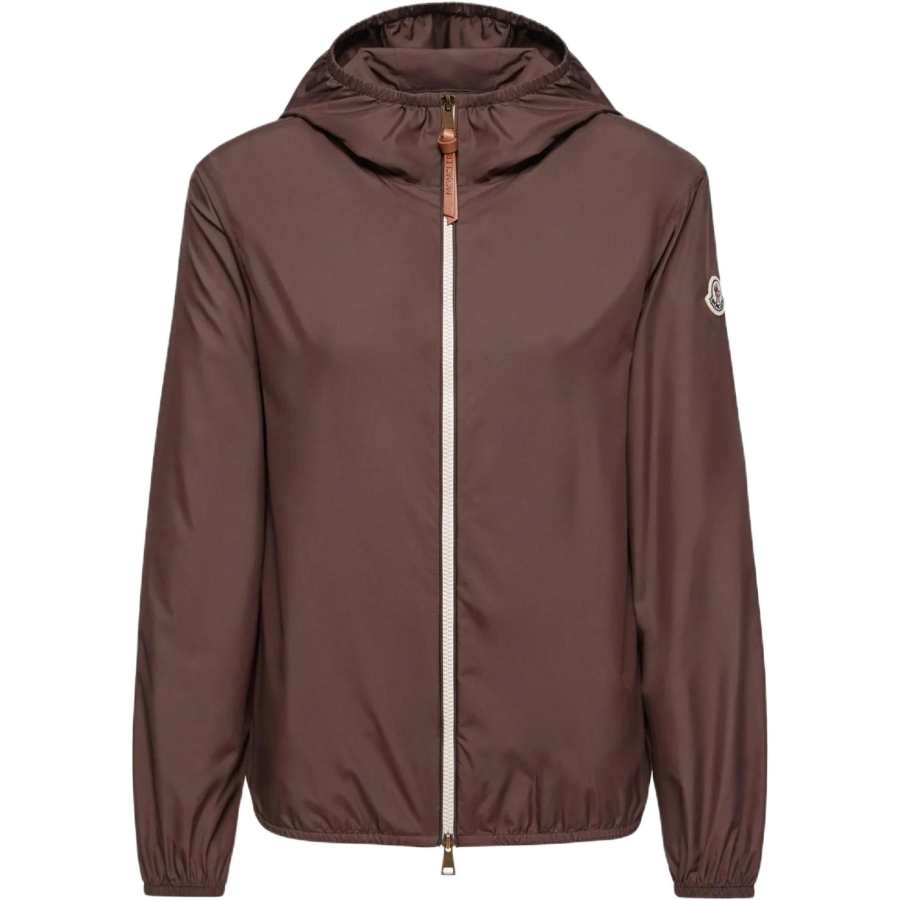 Moncler Moncler Logo Patch Zip-Up Hooded Jacket