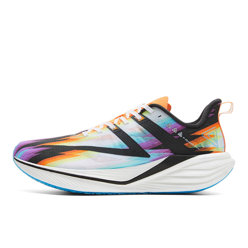 PEAK Cushioning Rebound Abrasion Resistant Lightweight Slip Resistant Low top Running Shoes Men's Colorful Blue Heather