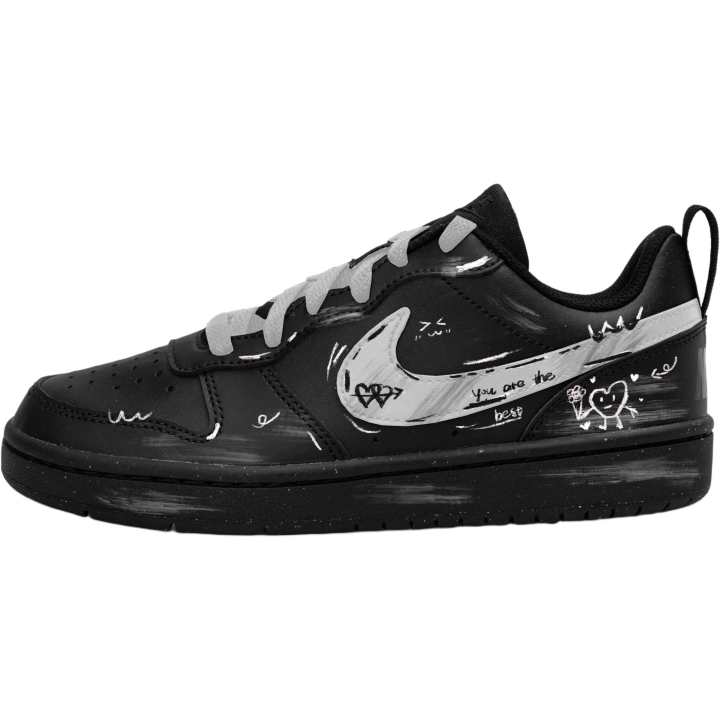 Nike Nike Court Borough 2 Low top Skateboard Shoes Gray Teenagers