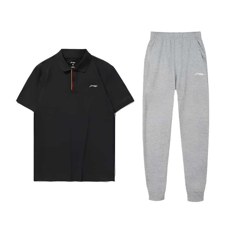Li-Ning Li Ning Casual Sportswear Unisex Black+Heather Gray
