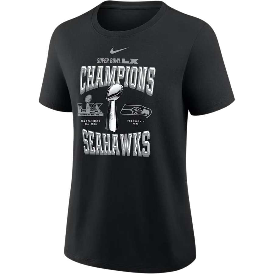 Nike Nike Seattle Seahawks Super Bowl Lx Champions Trophy Collection Women's Nike Nfl T-Shirt