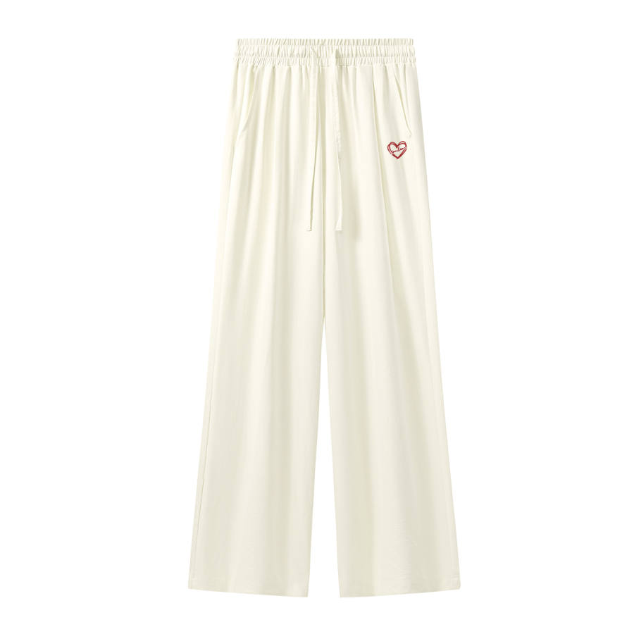 Tonlion Casual Pants Women's Moderate Wide Leg Pants