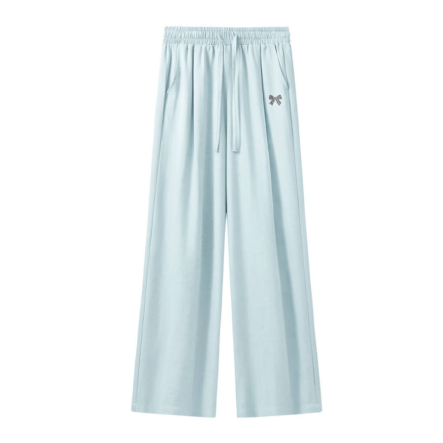 Tonlion Casual Pants Women's Moderate Wide Leg Pants