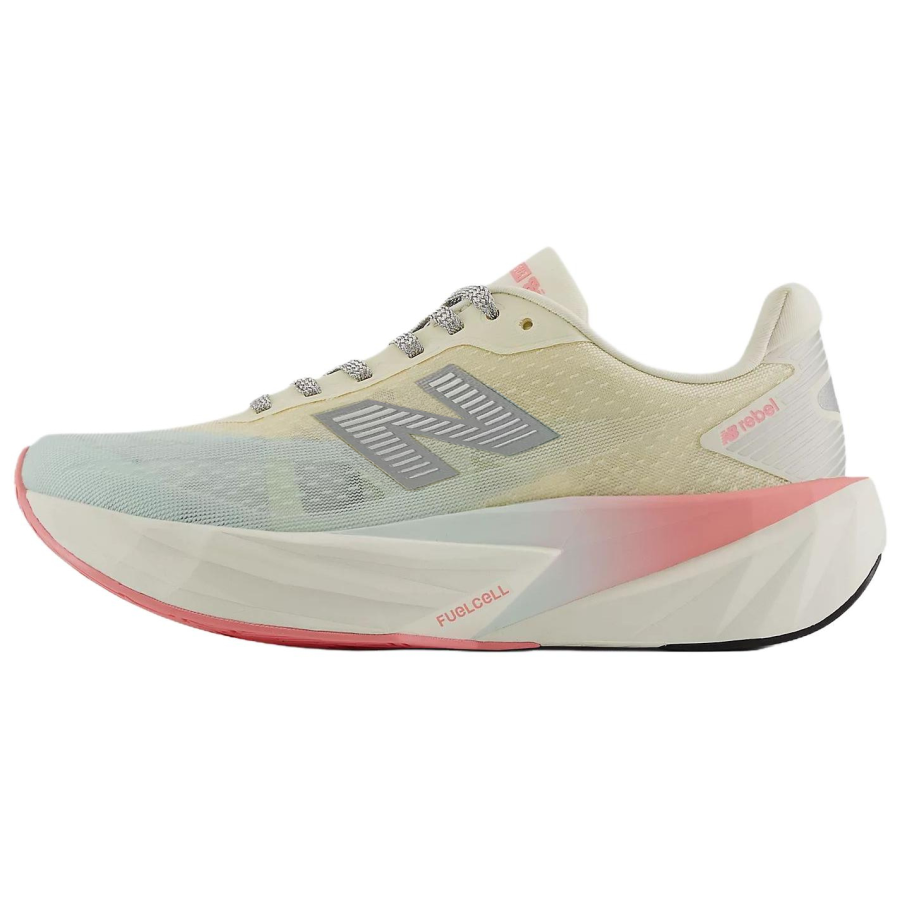 New Balance New Balance FuelCell Rebel V5 Abrasion Resistant Abrasion Resistant Running Shoes Women's Ecru