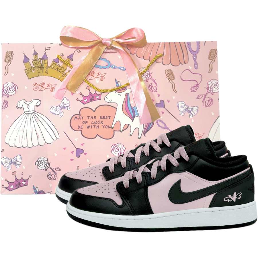 Jordan Jordan Air Jordan 1 Low top Children's Basketball Shoes Black Teenagers