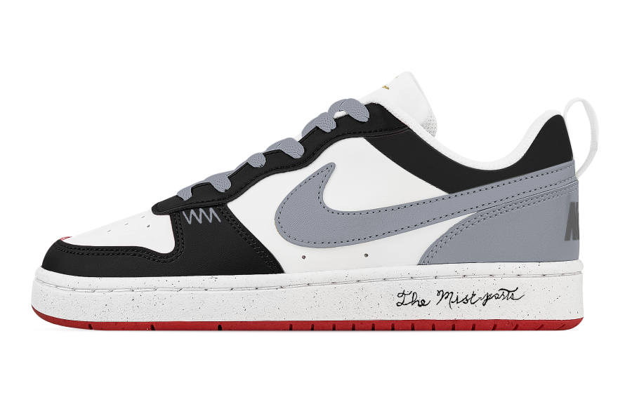 Nike Nike Court Borough Heartbeat Frequency Abrasion Resistant Slip Resistant Low top Skateboard Shoes Unisex