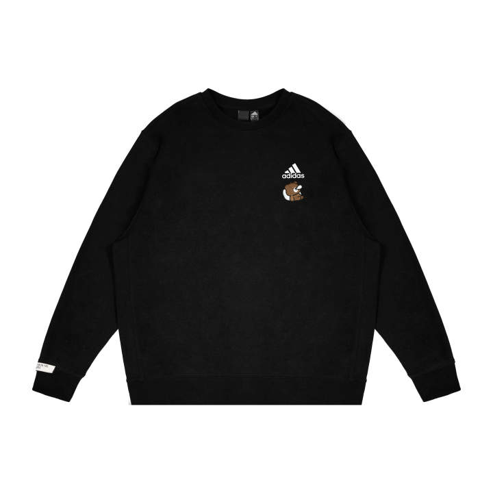 Adidas Adidas Sweatshirts Unisex Black Crew Neck Moderate Other