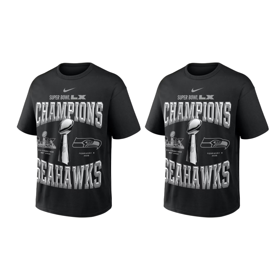 Nike Nike Seattle Seahawks Super Bowl Lx Champions Trophy Collection 2-Hit Men's Nike Nfl T-Shirt