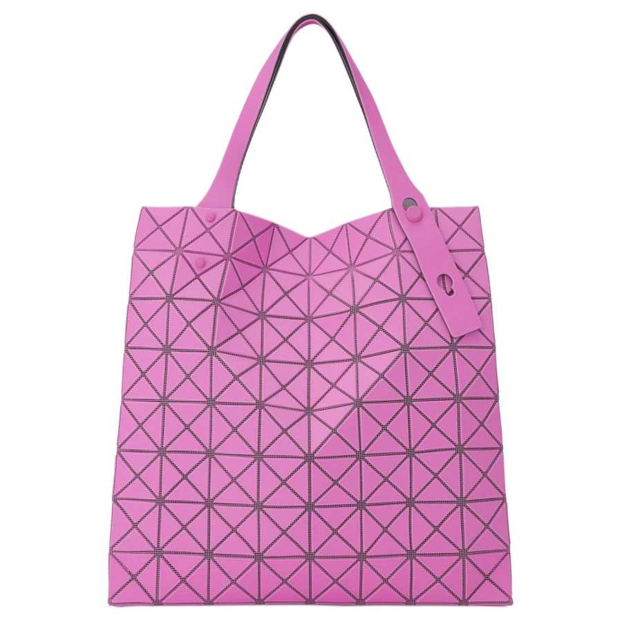 ISSEY MIYAKE Polyvinyl Chloride Resin & Polyester Tote Handbag Women's Pink