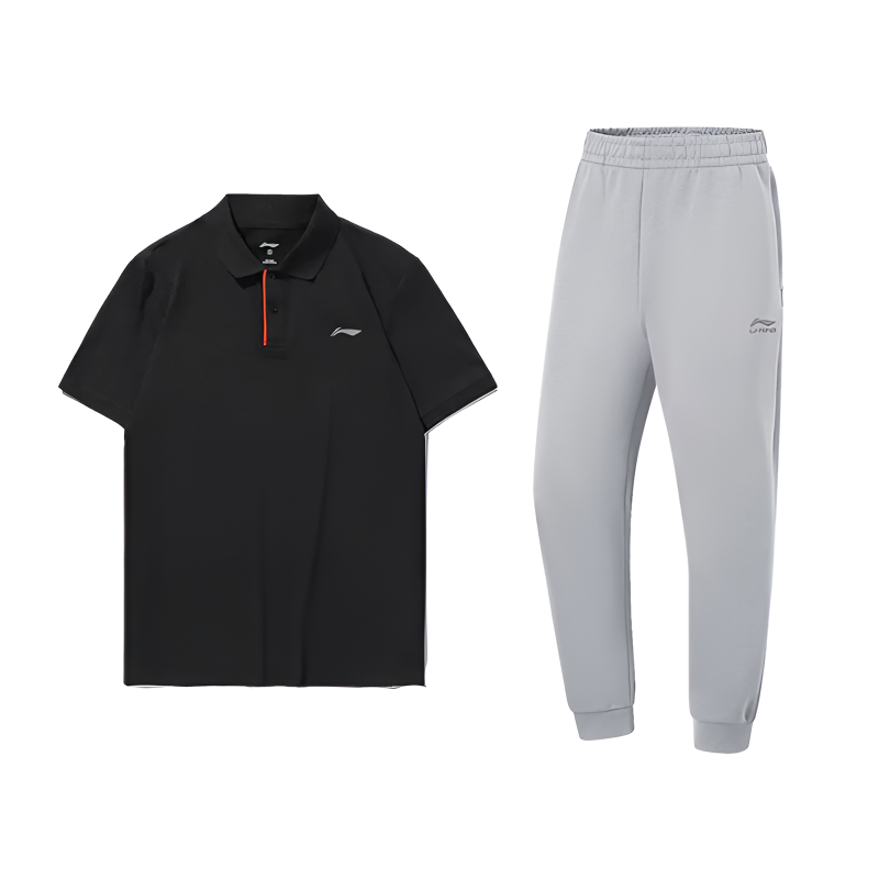 Li-Ning Li Ning Casual Sportswear Unisex Black+Geologic Gray